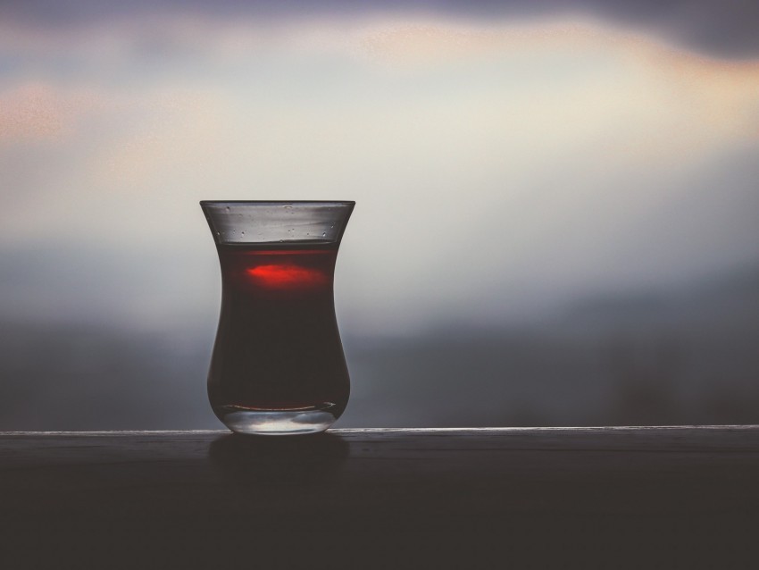 glass tea dark drink blur Isolated PNG Image with Transparent Background