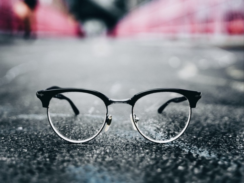 glasses lenses glass blur glare Isolated Artwork on Clear Background PNG
