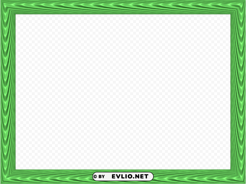 green border frame PNG images with no royalties