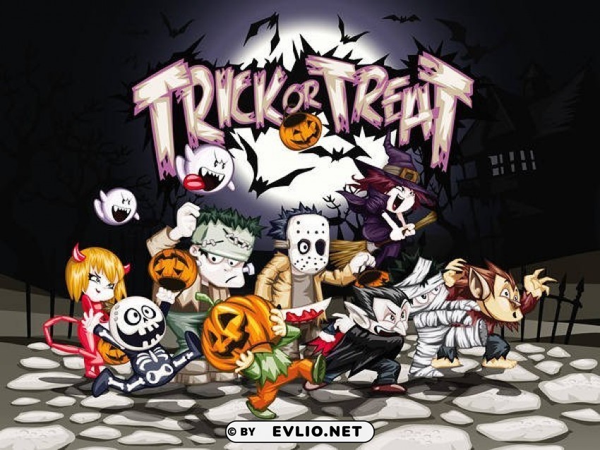 halloween trick or treat PNG graphics