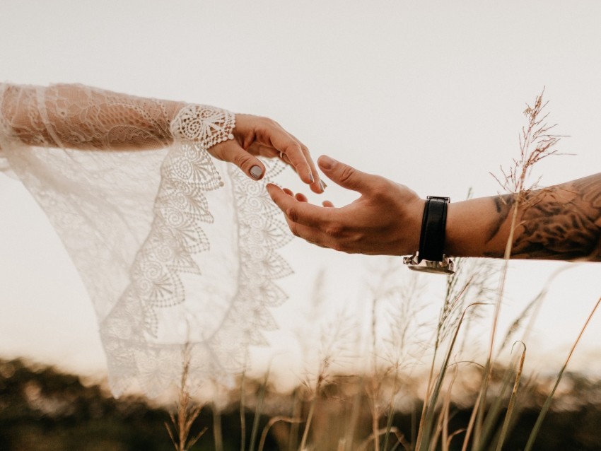 hands touch couple love tenderness PNG Graphic Isolated on Transparent Background