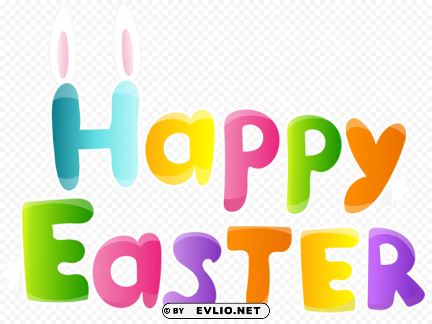 happy easter Transparent PNG images for graphic design