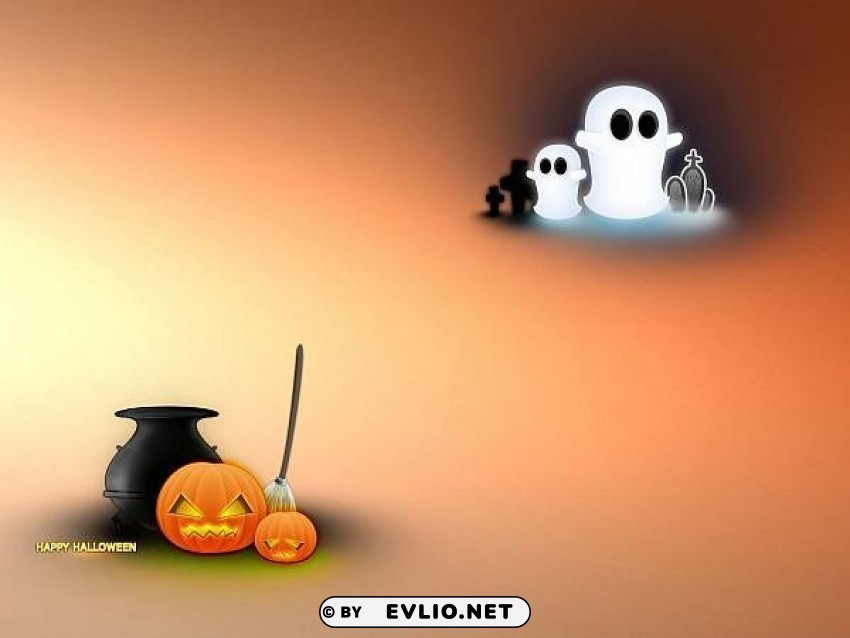 happy halloween2 ClearCut Background Isolated PNG Graphic Element