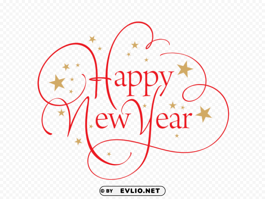 Happy New Year Fil Isolated Object On Transparent PNG