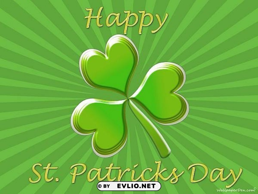 happy snt patricks day Clean Background Isolated PNG Design