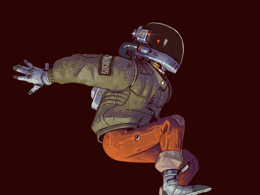 helmet jump man sci-fi PNG Isolated Subject on Transparent Background 4k wallpaper