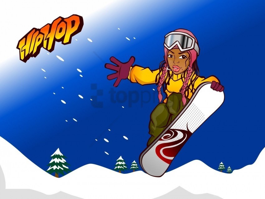 hip-hop jump snowboard snowboarder wallpaper PNG with alpha channel for download