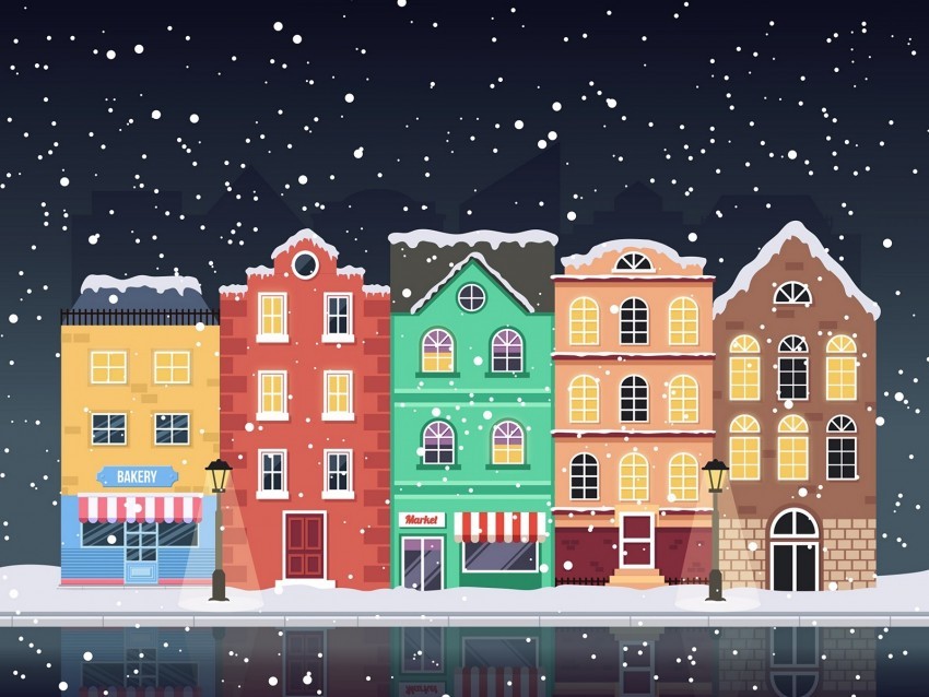 home art winter snowfall Isolated Subject in HighResolution PNG