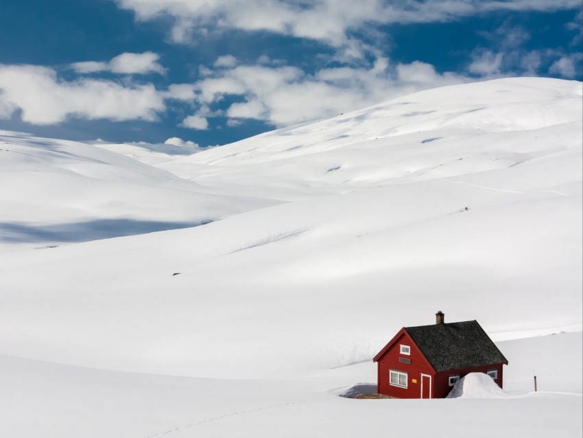 house landscape snow winter drifts solitude comfort HighQuality Transparent PNG Element