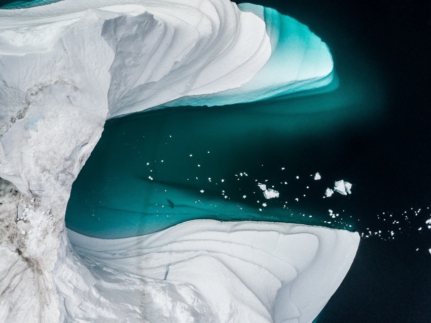 icebergs glacier aerial view ice water PNG images with transparent backdrop