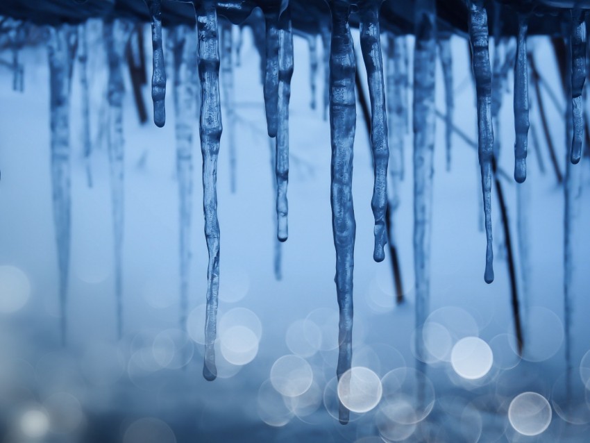 icicles ice winter glare bokeh frozen Alpha channel transparent PNG