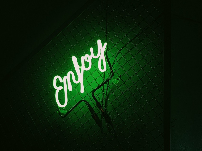 inscription neon backlight green dark PNG pictures with alpha transparency