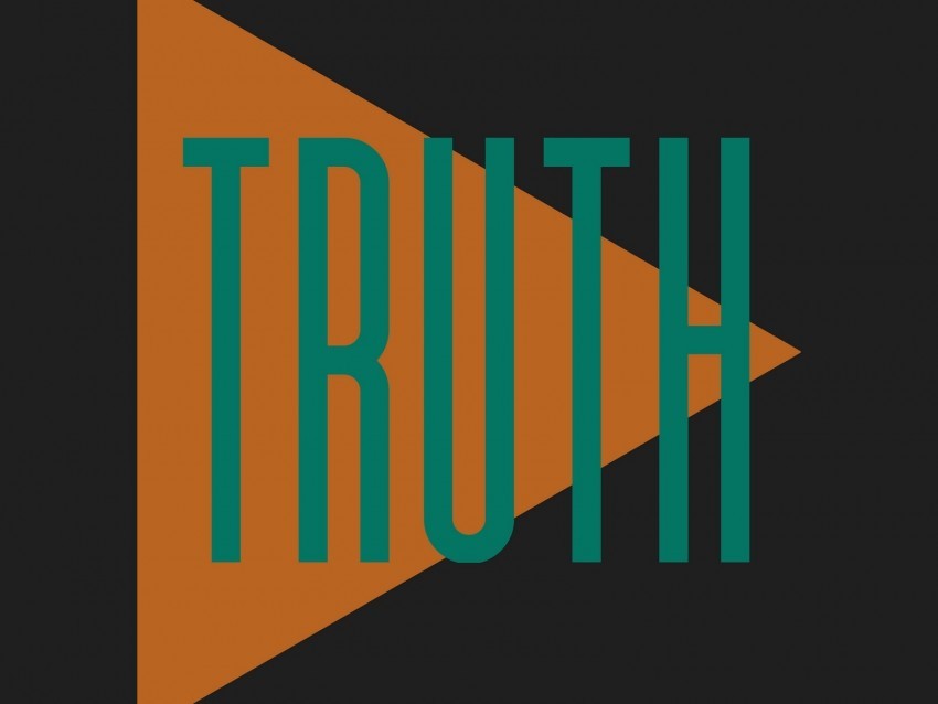 inscription truth word triangle letters Transparent design PNG