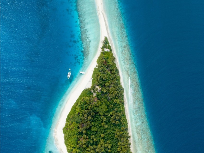 island aerial view ocean maldives tropics PNG free download transparent background