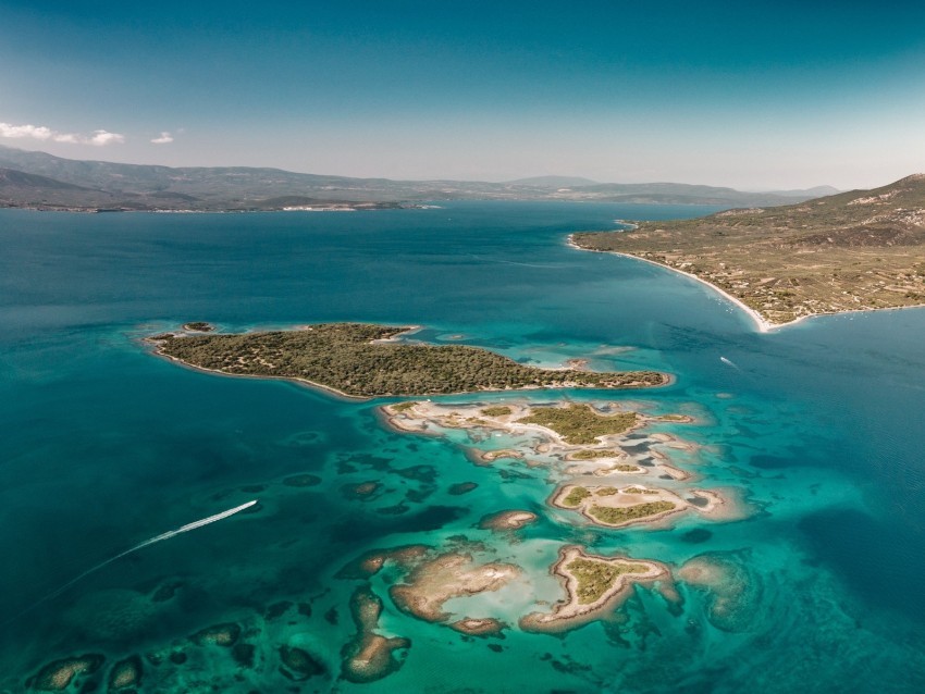 island sea aerial view agios konstantinos greece PNG clipart