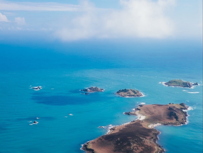 islands ocean aerial view Isolated Element in HighResolution Transparent PNG 4k wallpaper