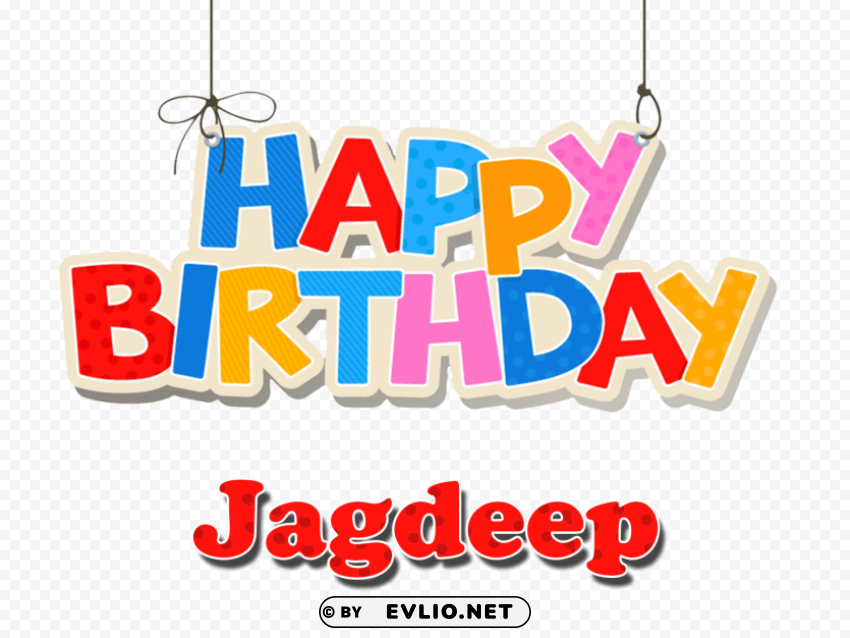 jagdeep happy birthday balloons name Free transparent background PNG