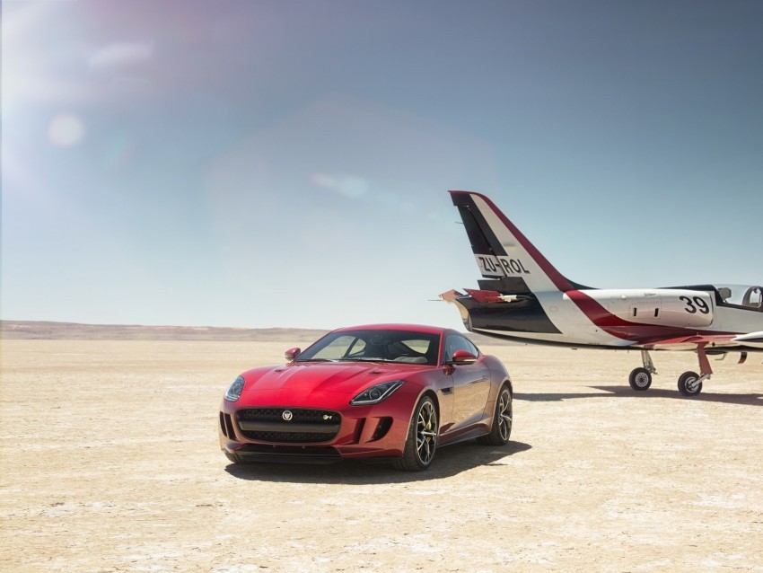 jaguar f-type r jaguar car sportscar red PNG Image with Isolated Graphic