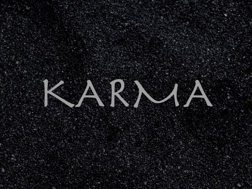 karma inscription sand boomerang cause effect Isolated Object on HighQuality Transparent PNG