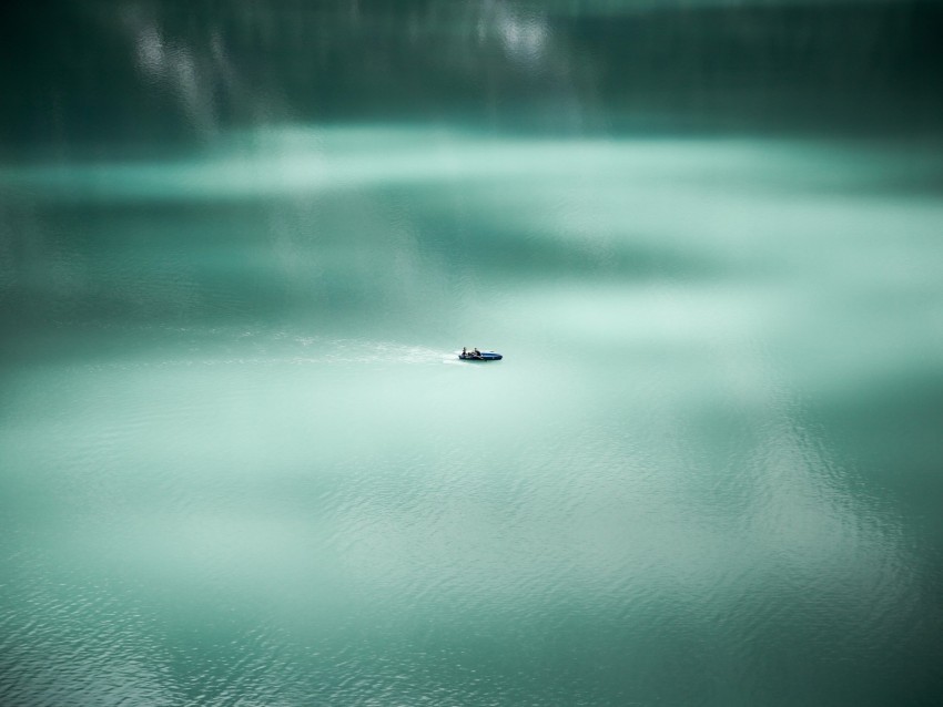 lake boat minimalism water surface calm PNG Image Isolated with Transparency