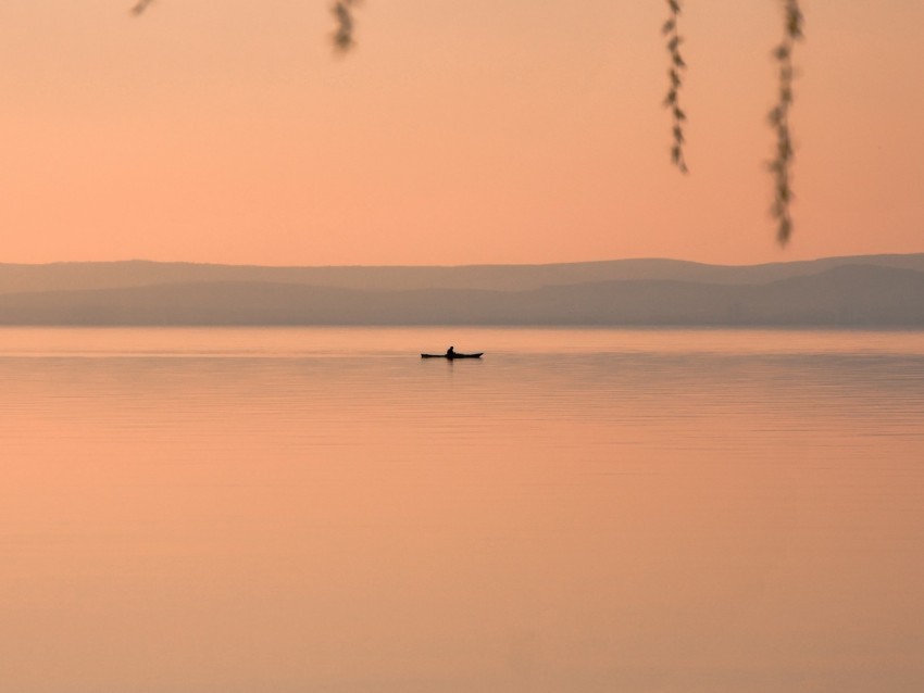 lake boat twilight water shore PNG images for mockups