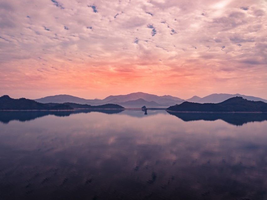 lake horizon sky clouds reflection Transparent pics