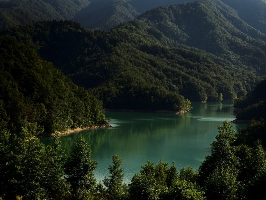 lake mountains trees landscape italy Isolated Graphic in Transparent PNG Format 4k wallpaper