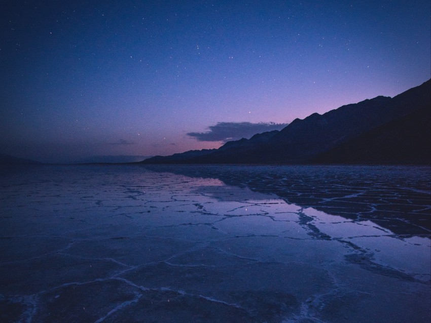 lake mountains twilight starry sky water surface PNG images for graphic design