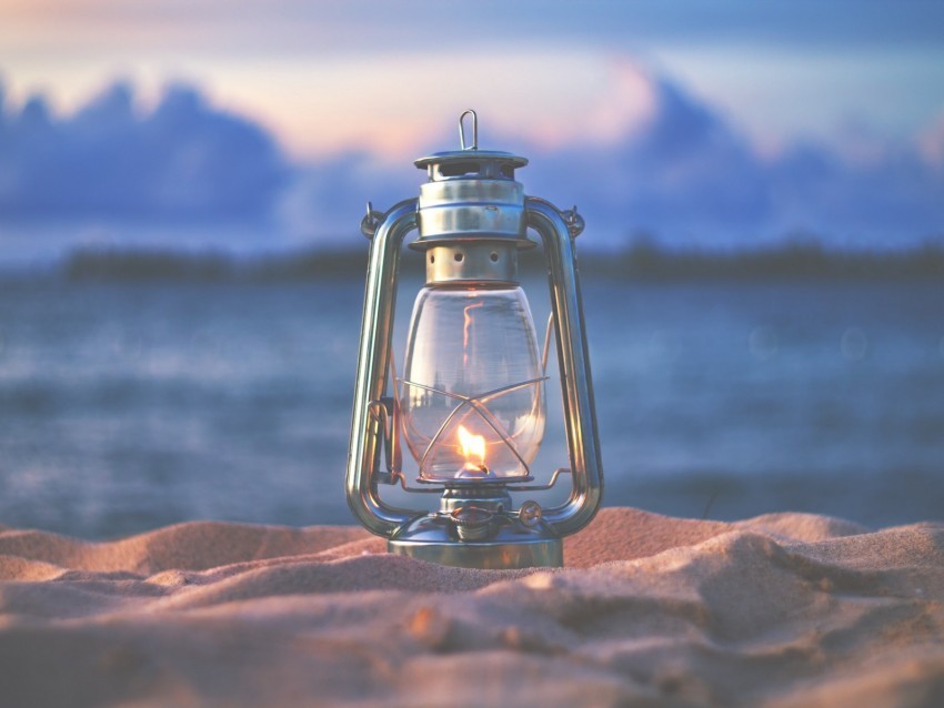 lamp lantern fire sand beach PNG photos with clear backgrounds