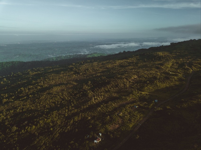 landscape plateau aerial view height overview Clean Background Isolated PNG Graphic Detail