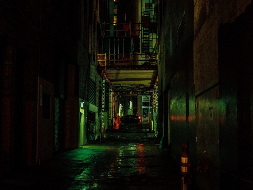 lane street night dark buildings PNG transparent photos mega collection 4k wallpaper