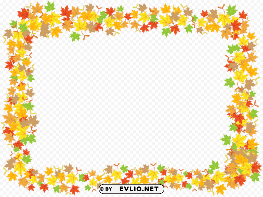 Leaf Frame Pic PNG With Transparency And Isolation