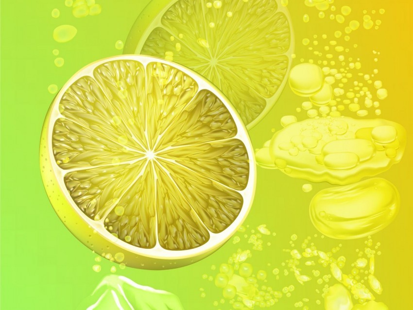 lemon ice art slices bubbles liquid Free PNG images with alpha transparency compilation