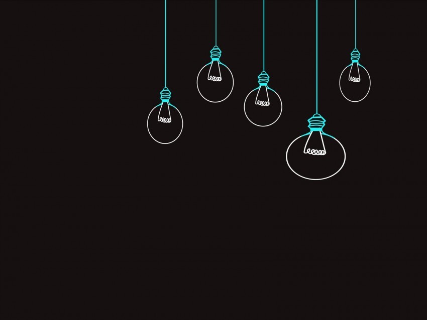 light bulb drawing vector minimalism black background PNG images with clear alpha channel