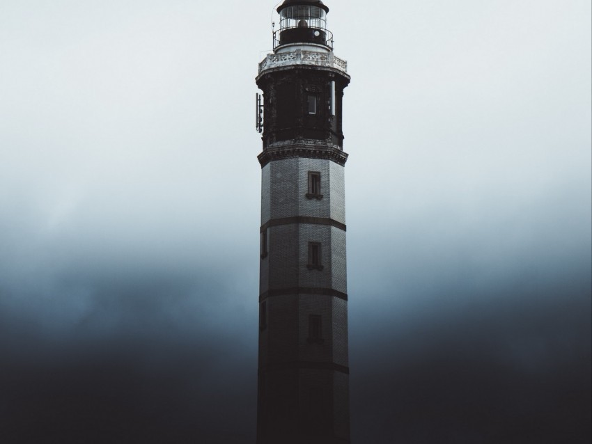 lighthouse fog dark shadow architecture PNG transparent images for websites