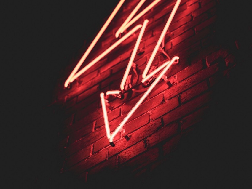 lightning neon arrow wall PNG images without watermarks 4k wallpaper