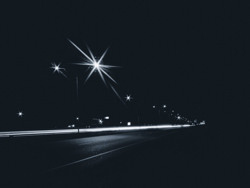 lights night road movement PNG images no background