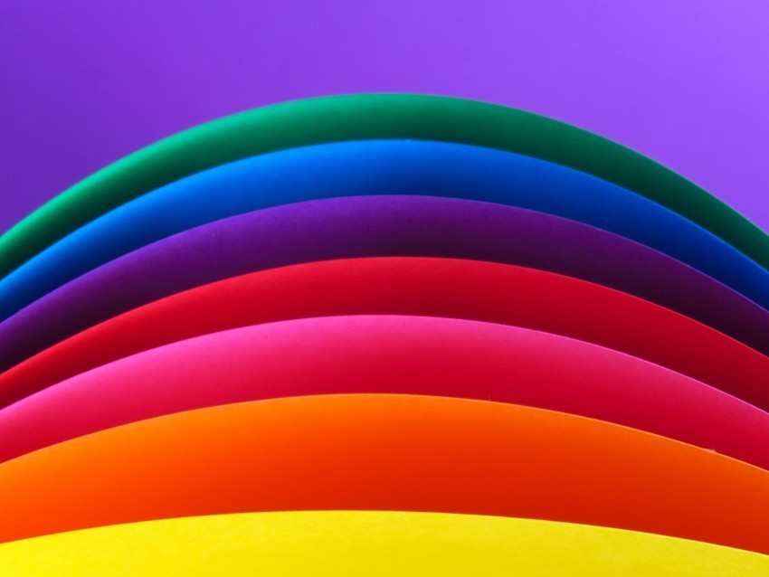 lines rainbow multicolored curved PNG images with transparent elements