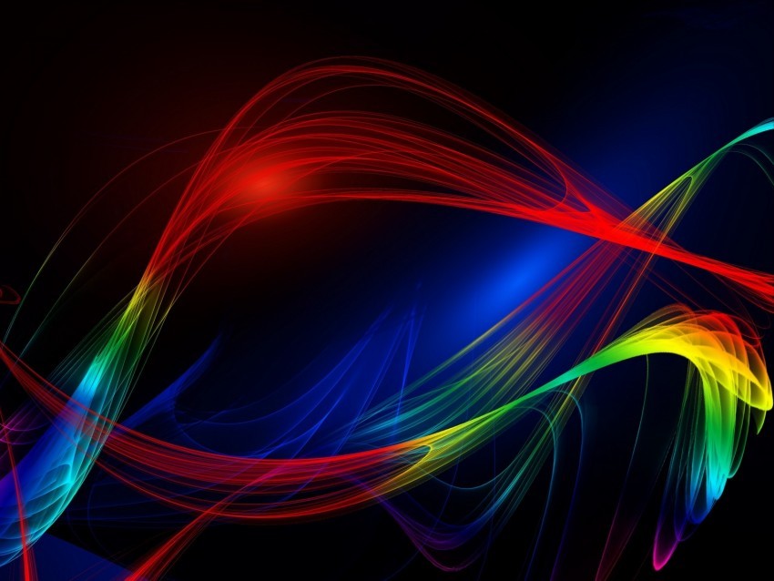 lines wavy multicolored abstraction plexus PNG Illustration Isolated on Transparent Backdrop