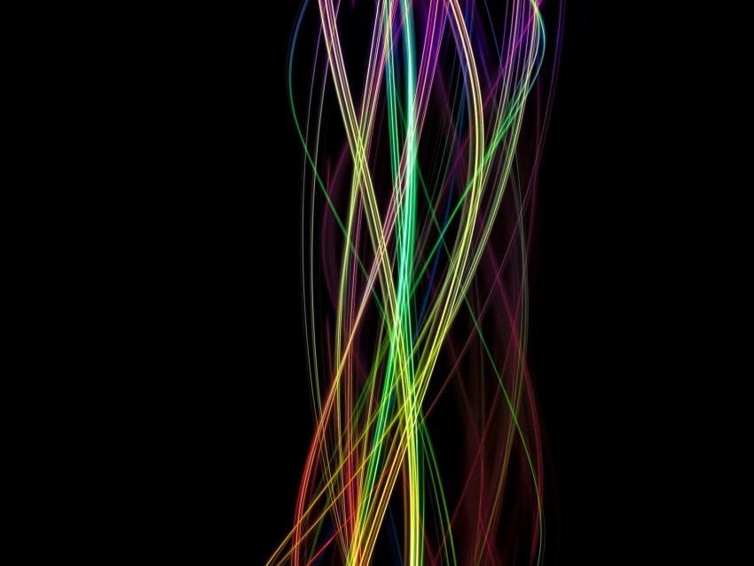lines wavy multicolored twisted Isolated Artwork in Transparent PNG