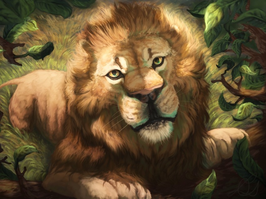 lion muzzle art drawing predator king of beasts PNG images free 4k wallpaper