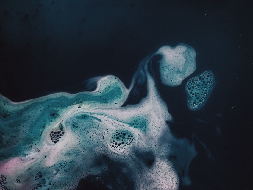 liquid bubbles macro paint blue PNG images without licensing 4k wallpaper