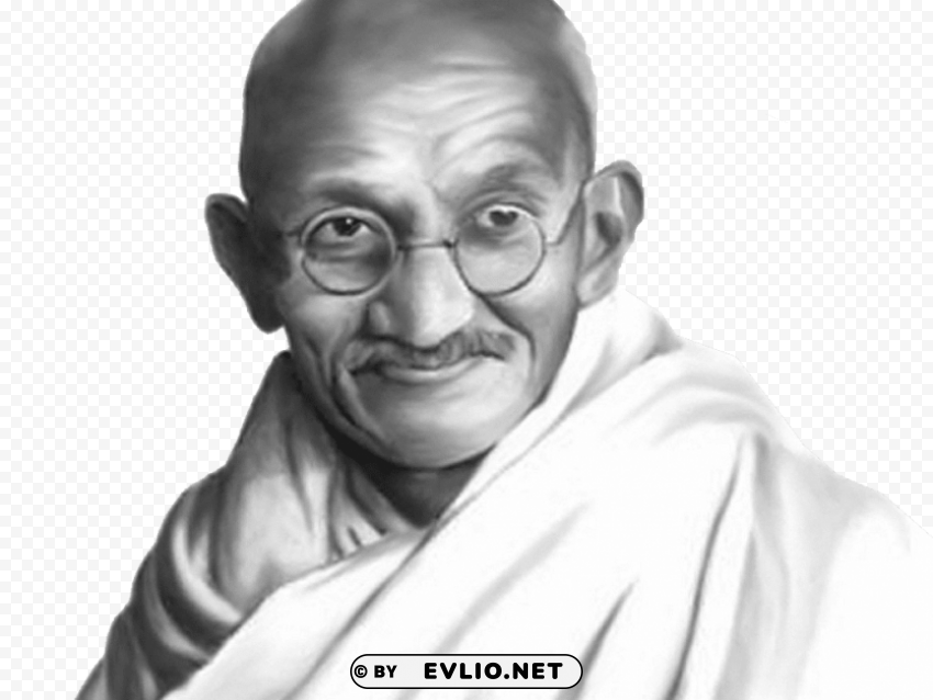 Transparent background PNG image of mahatma gandhi s Clear Background PNG Isolated Design - Image ID c3f1cbd2