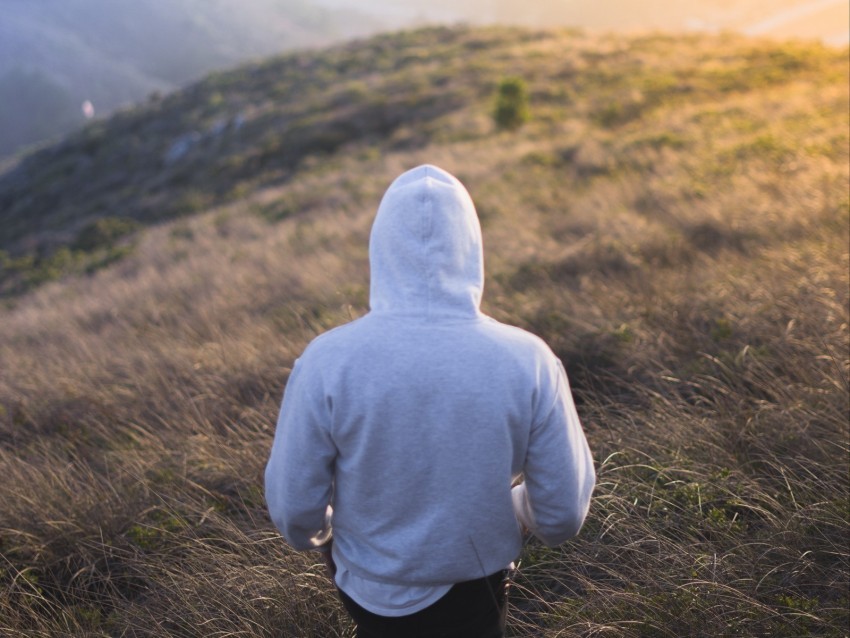 man hoodie fog descent PNG images with transparent canvas