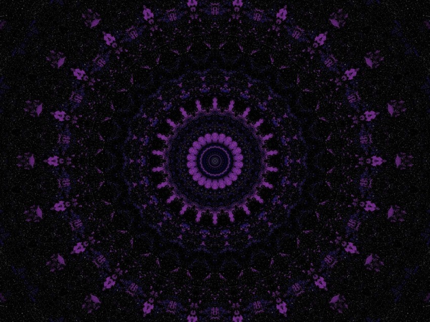 mandala pattern kaleidoscope ornament purple PNG with clear background set 4k wallpaper