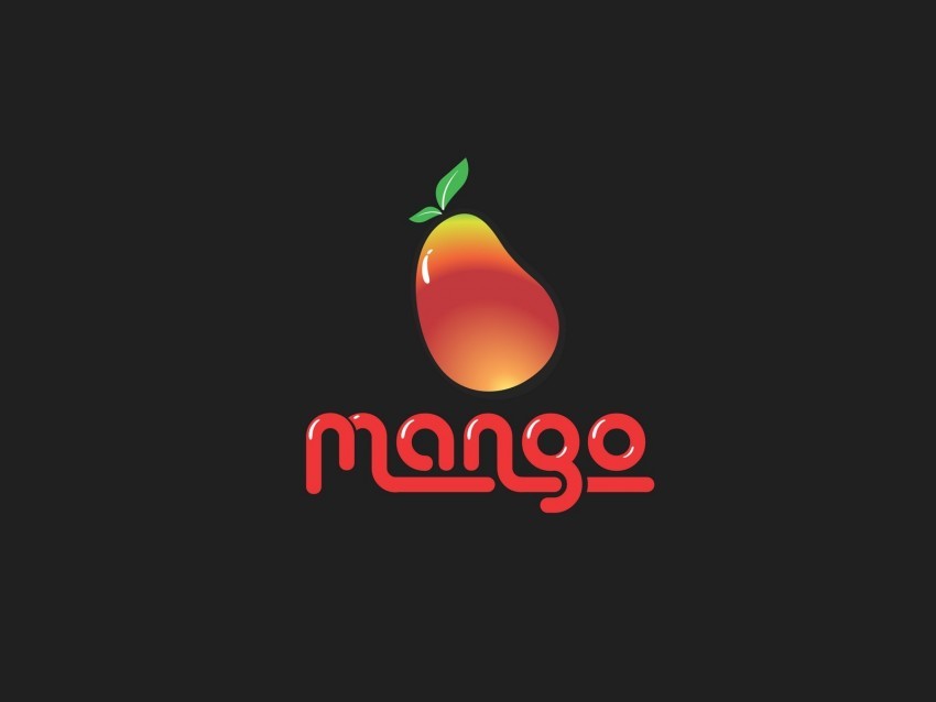 mango fruit inscription vector PNG images with alpha background 4k wallpaper