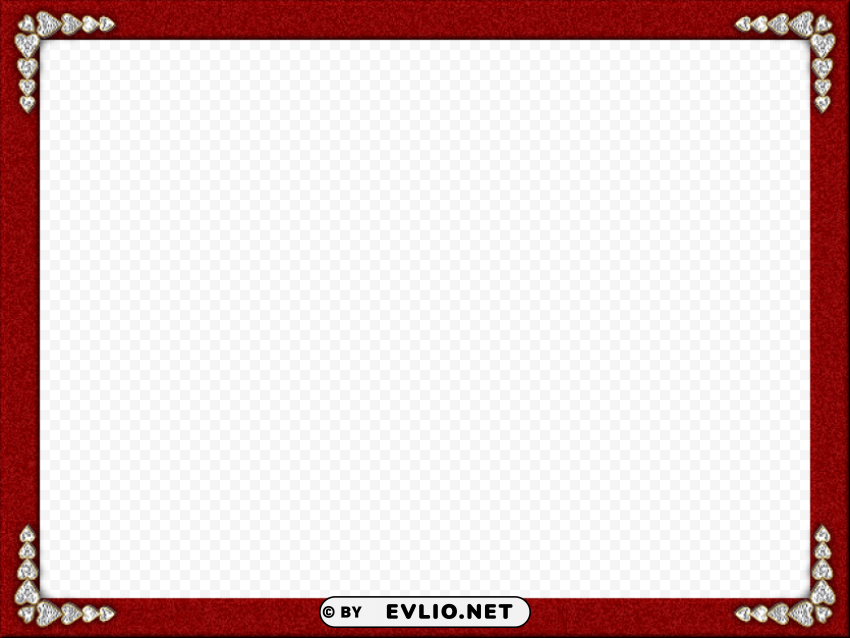 maroon border frame PNG graphics with clear alpha channel