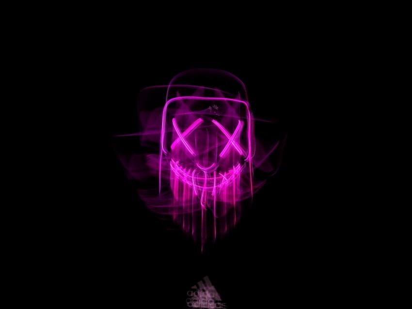 mask neon blur glow darkness Isolated Item in HighQuality Transparent PNG 4k wallpaper
