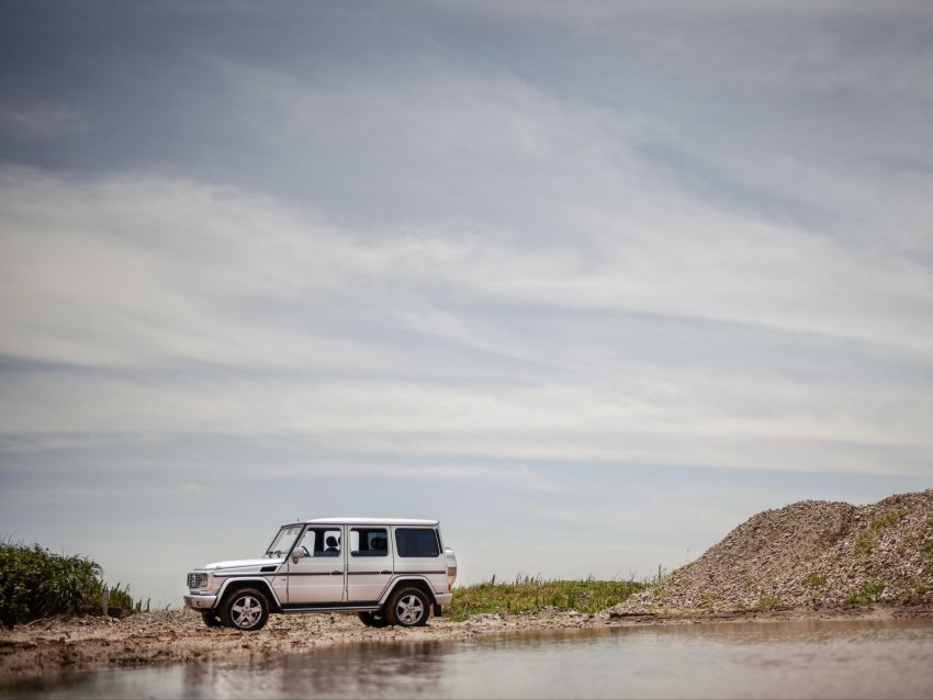 mercedes-benz g500 mercedes car suv side view off-road PNG Image with Transparent Isolation 4k wallpaper