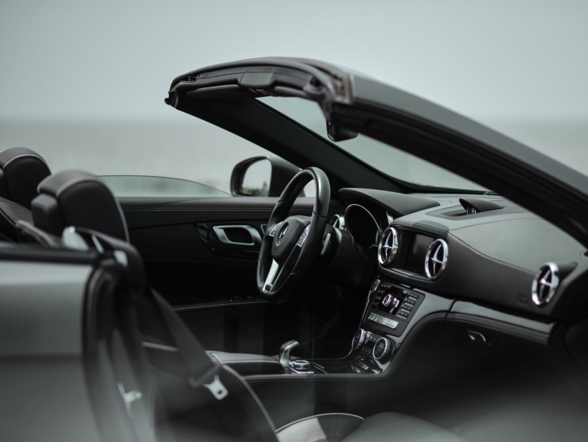 mercedes-benz sl 350 amg mercedes-benz car convertible black interior PNG images with no fees